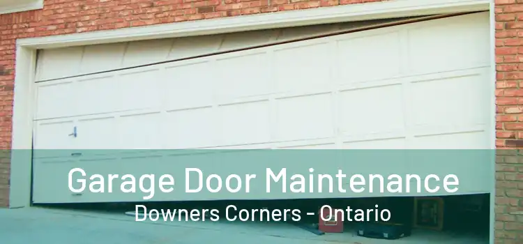 Garage Door Maintenance Downers Corners - Ontario