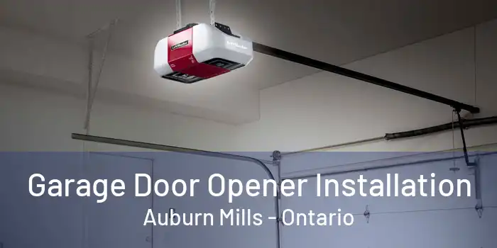 Garage Door Opener Installation Auburn Mills - Ontario