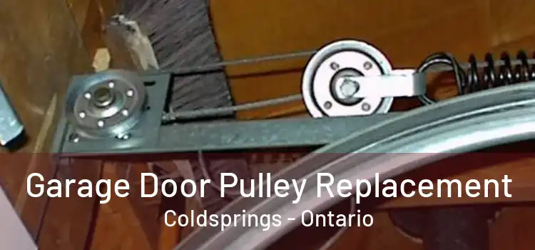Garage Door Pulley Replacement Coldsprings - Ontario