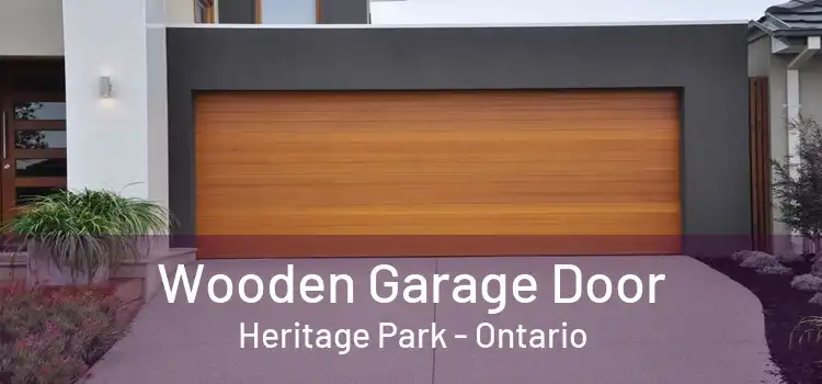 Wooden Garage Door Heritage Park - Ontario
