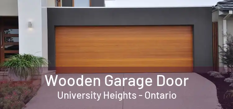 Wooden Garage Door University Heights - Ontario