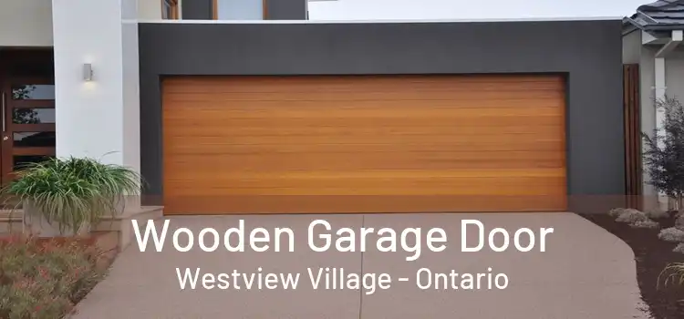 Wooden Garage Door Westview Village - Ontario